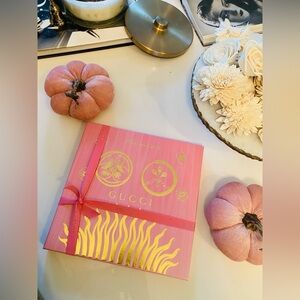 Gucci Festive Pink Box with Gold Details